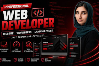 build a modern responsive website or landing page