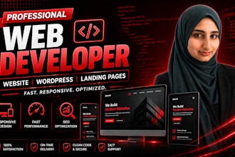 build a modern responsive website or landing page