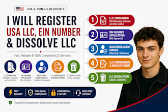 register USA llc and UK ltd for non US residents