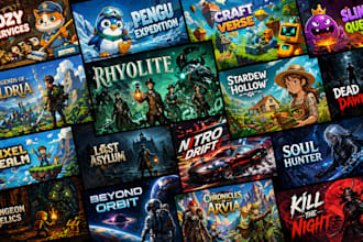 design steam capsule game key art steam header capsule, game cover art for steam