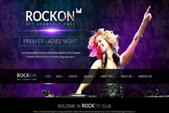 develop awesome wordpress website, attractive stunning web, bandzoogle website