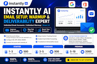 email accounts in instantly ai for warmup and cold outreach