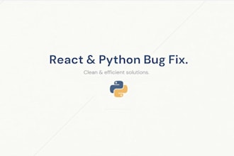 fix python backend bugs and react frontend errors