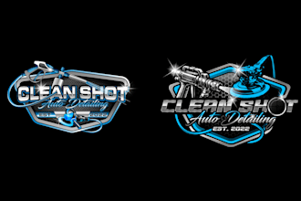 design creative modern auto detailing logo for you in 1 day
