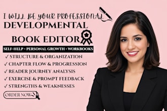 developmental edit self help workbooks and personal growth guides for amazon KDP