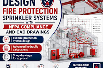 design fire protection sprinkler systems, nfpa compliance, cad drawings