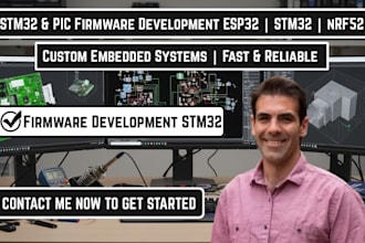 do stm32 and pic microcontroller firmware and embedded systems,pcb hardware