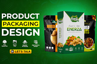 design a premium product label packaging and supplement