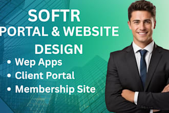 design softr io, softr portal, softr website, softr portal,softr membership site