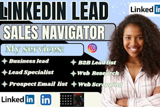 be lead generation specialist sales navigator linkedin lead prospect email list
