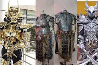 3d cosplay creation 3dmask printable cosplay model eva foam fabric cosplay armor