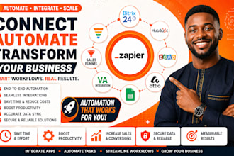 create bitrix24 zapier attio workflow hubspot zoho sales funnel va integration