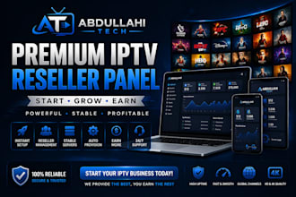 generate reseller panel strong 8k, mega ott, dream4k with full technical support