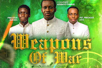 design a modern church flyer or event poster for gospel ministry