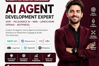develop custom ai agents with vapi  relevance ai  langchain openai  botpress