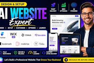 design ai websites with framer, wix adi, 10web, durable, bookmark store setup
