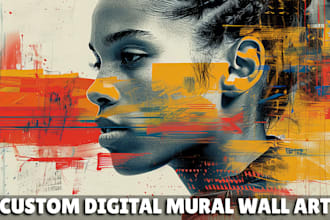 design custom mural art, graffiti wall art, street art, printable wall art