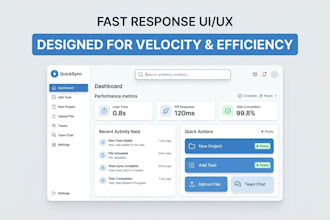 create UI UX design with fast response