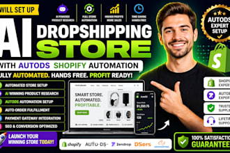 setup ai dropshipping store automated shopify website autods shopify automation