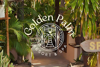 design creative travel agency, adventure, resort, beach, vacation logo