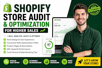 audit and optimize your shopify store for higher sales