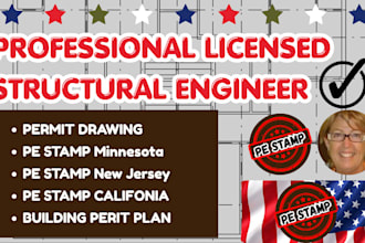 structural engineer an license architect civil minnesota, new jersey, ca