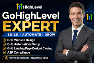 build ghl website, gohighlevel website design, ghl web page, ghl automation