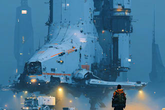 design sci fi illustration and sci fi sci fi illustration