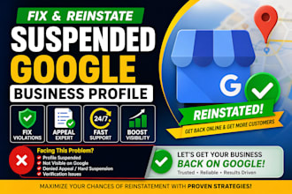 reinstate suspended google my business appeal gmb, fix gmb suspension fast