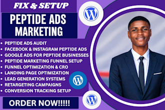 fix peptide ads issues peptide marketing funnel peptide ads campaign peptide seo