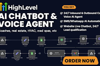 build gohighlevel ai chatbot, voice ai agents, gohighlevel automation workflow