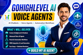 build gohighlevel ai chatbot, voice ai agents, gohighlevel automation workflow