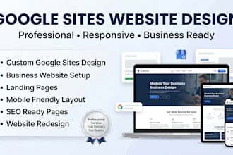 design a professional google sites website for your business