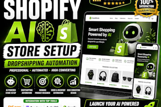 build ai powered shopify dropshipping automation store setup
