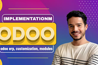 do odoo customization and develop odoo modules, odoo erp setup and automation