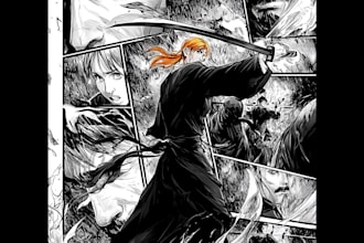 draw manga comic book illustration, webtoon anime