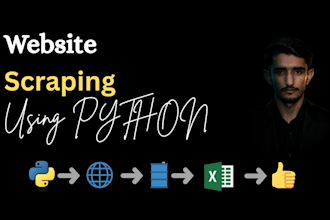 do website scraping, data extraction, mining, collection, python web scraping