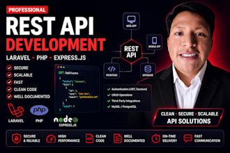build rest API with laravel, PHP or express js