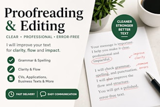 proofread and improve your text