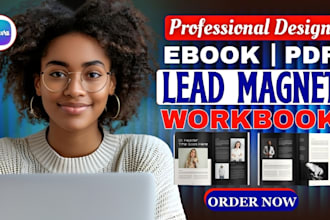 design pro lead magnet PDF ebook design workbook brochure book cover design
