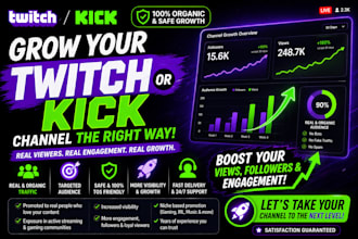 be your twitch manager twitch affiliate twitch partner twitch promotion