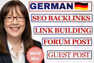 create manual german forum backlinks for SEO