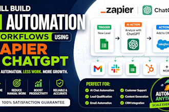 create zapier automation and ai workflow automation