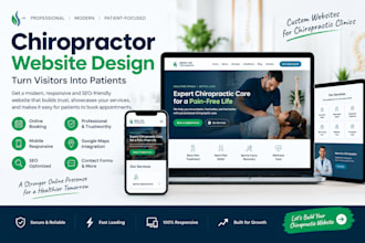chiropractor website chiropractic website medical website health clinic website