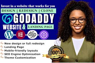 build godaddy website landing page godaddy website redesign payment integration