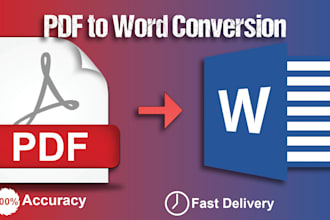 manually convert scanned PDF to editable word file