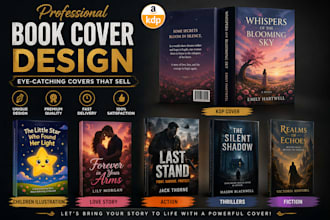 design ebook cover design, kdp book cover, book design chiidren book cover