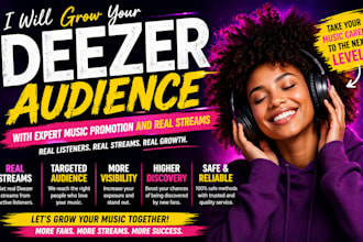 grow your deezer audience with expert music promotion and real streams