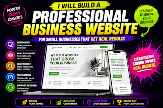 design a responsive business website for small businesses