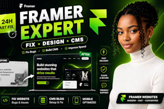 design redesign fix framer website framer cms blog framer template